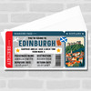 Edinburgh Boarding Pass Personalised Gift Voucher Surprise Holiday Trip Ticket