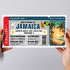 Jamacia Caribbean Boarding Pass Personalised Gift Voucher Surprise Trip Ticket