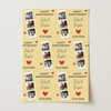 Personalised Wrapping Paper Wedding Anniversary Photo Strip Red Heart Yellow