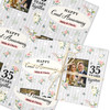Personalised Wrapping Paper 35th Coral Wedding Anniversary Photo Gift-Wrap