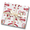 Personalised Wrapping Paper 40th Wedding Anniversary 40 Year Photo Ruby Heart