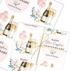 Personalised Wrapping Paper 65th Blue Sapphire Wedding Anniversary Champagne