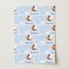 Personalised Wrapping Paper Baby Shower Blue It's A Boy Photo Gender Reveal