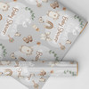 Personalised Wrapping Paper Baby Shower Boho Custom Gift Wrap