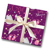 Personalised Wrapping Paper Baby Shower Gender Reveal It's A Girl Pink Stork