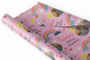 Personalised Wrapping Paper Baby Shower Photo Pink Rainbow Sunshine Gift Wrap
