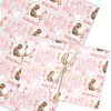 Personalised Wrapping Paper Baby Shower Pink Its A Girl Photo Gender Reveal