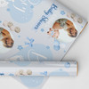 Personalised Wrapping Paper Baby Shower Blue Gender Reveal It's A Boy Photo