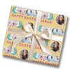Personalised Wrapping Paper Easter Photo Bunny Eggs Yellow Custom Gift Wrap