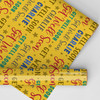Personalised Wrapping Paper Get Well Soon Yellow Stars Custom Gift Wrap