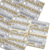 Personalised Wrapping Paper Graduation Gold Silver Star Custom Gift Wrap