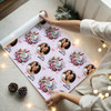 Personalised Wrapping Paper Mother's Day Floral Basket Photo Pink Gift Wrap