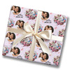 Personalised Wrapping Paper Mother's Day Floral Basket Photo Custom Gift Wrap