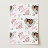 Personalised Wrapping Paper Mother's Day Mum Pink Flower Heart Photo Gift Wrap