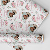 Personalised Wrapping Paper Mother's Day Mummy Pink Floral Heart Photo Gift Wrap
