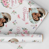 Personalised Wrapping Paper Mother's Day Mummy Pink Heart Photo Custom Gift Wrap
