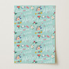 Personalised Wrapping Paper Mother's Day Nan Floral Mint Custom Gift Wrap