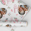 Personalised Wrapping Paper Mother's Day Nanna Pink Heart Photo Custom Gift Wrap