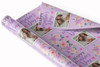 Personalised Wrapping Paper Mother's Day Photo Purple Flowers Heart Gift Wrap