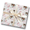 Personalised Wrapping Paper Mother's Day Pink Floral Heart Photo Gift Wrap