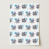 Personalised Wrapping Paper New Baby Boy Blue Elephant Hello Custom Gift Wrap