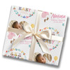 Personalised Wrapping Paper New Baby Girl Pink Hello Photo Custom Gift Wrap