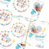 Personalised Wrapping Paper New Baby Hello Baby Boy Heart Photo Custom Gift Wrap