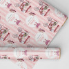 Personalised Wrapping Paper New Baby Pink Baby Gilr Pram Custom Gift Wrap
