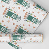 Personalised Wrapping Paper New Home Green Doors Custom Gift Wrap