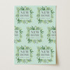 Personalised Wrapping Paper New Home Green Leaves Custom Gift Wrap