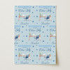 Personalised Wrapping Paper New Job Congratulations Male Blue Desk Office Job