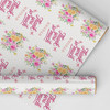 Personalised Wrapping Paper Thank You Floral Custom Gift Wrap