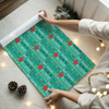 Personalised Wrapping Paper Thank You Teacher Apple Stars Green Custom Gift Wrap