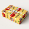 Personalised Wrapping Paper Thank You Teacher Photo Very Best Red Apple Yellow