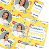 Personalised Wrapping Paper Thank You Teacher Photo Yellow Crayon Gift Wrap