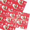 Personalised Wrapping Paper Valentine's Day Fiancée Heart Photo Cupid Red