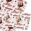 Personalised Wrapping Paper Valentine's Day Heart Photo Doodles I Love You