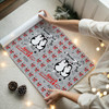 Personalised Wrapping Paper Valentine's Day Penguin Couple Doodles I Love You
