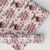 Personalised Wrapping Paper Valentine's Day Photo Doodles I Love You Gift Wrap