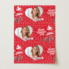 Personalised Wrapping Paper Valentine's Day Wife Cupid Silhouette Heart Photo