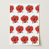 Personalised Wrapping Paper Wedding Day Red Heart Wedding Date Custom Gift Wrap
