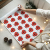 Personalised Wrapping Paper Wedding Day Red Heart Wedding Date Custom Gift Wrap