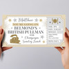 Belmond's British Pullman Steam Train Personalised Gift Voucher Surprise Ticket