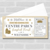 Centre Parcs Stars Gold Personalised Gift Voucher Surprise Trip Holiday Ticket