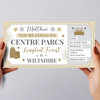 Centre Parcs Stars Gold Personalised Gift Voucher Surprise Trip Holiday Ticket