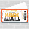 Going To Bangkok Skyline Personalised Gift Voucher Surprise Trip Holiday Ticket