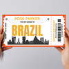 Going To Brazil Skyline Personalised Gift Voucher Surprise Trip Holiday Ticket