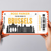 Going To Brussels Skyline Personalised Gift Voucher Surprise Trip Holiday Ticket