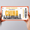 Going To China Skyline Personalised Gift Voucher Surprise Trip Holiday Ticket