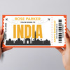 Going To India Skyline Personalised Gift Voucher Surprise Trip Holiday Ticket